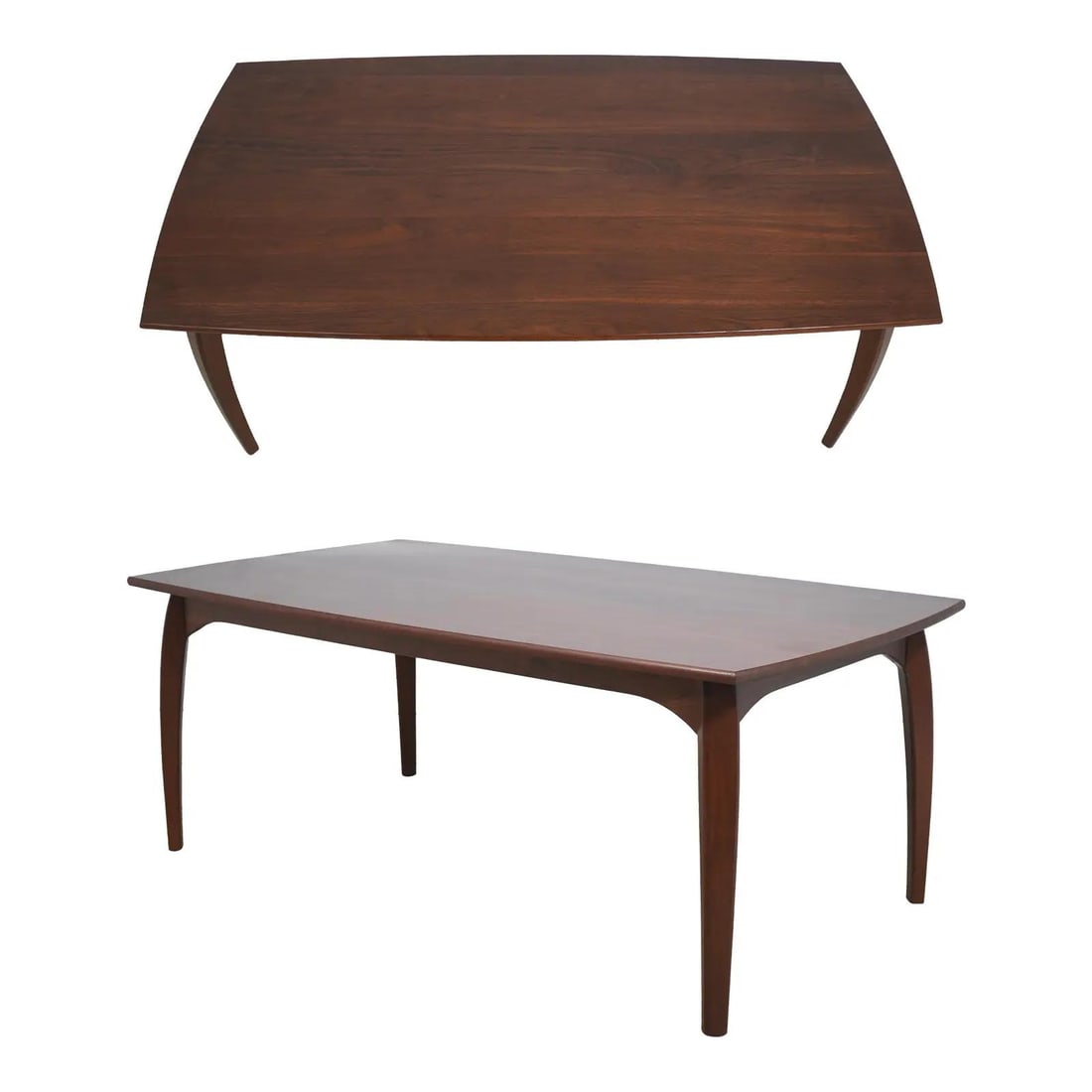 Walnut Dining Table Mid Century Modern 77.5w x 43.5d x 30.5h (1 of 10)
