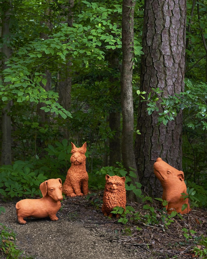 Currey Sam the Mutt Terracotta Decorative Figure 23.5H (1 of 6)