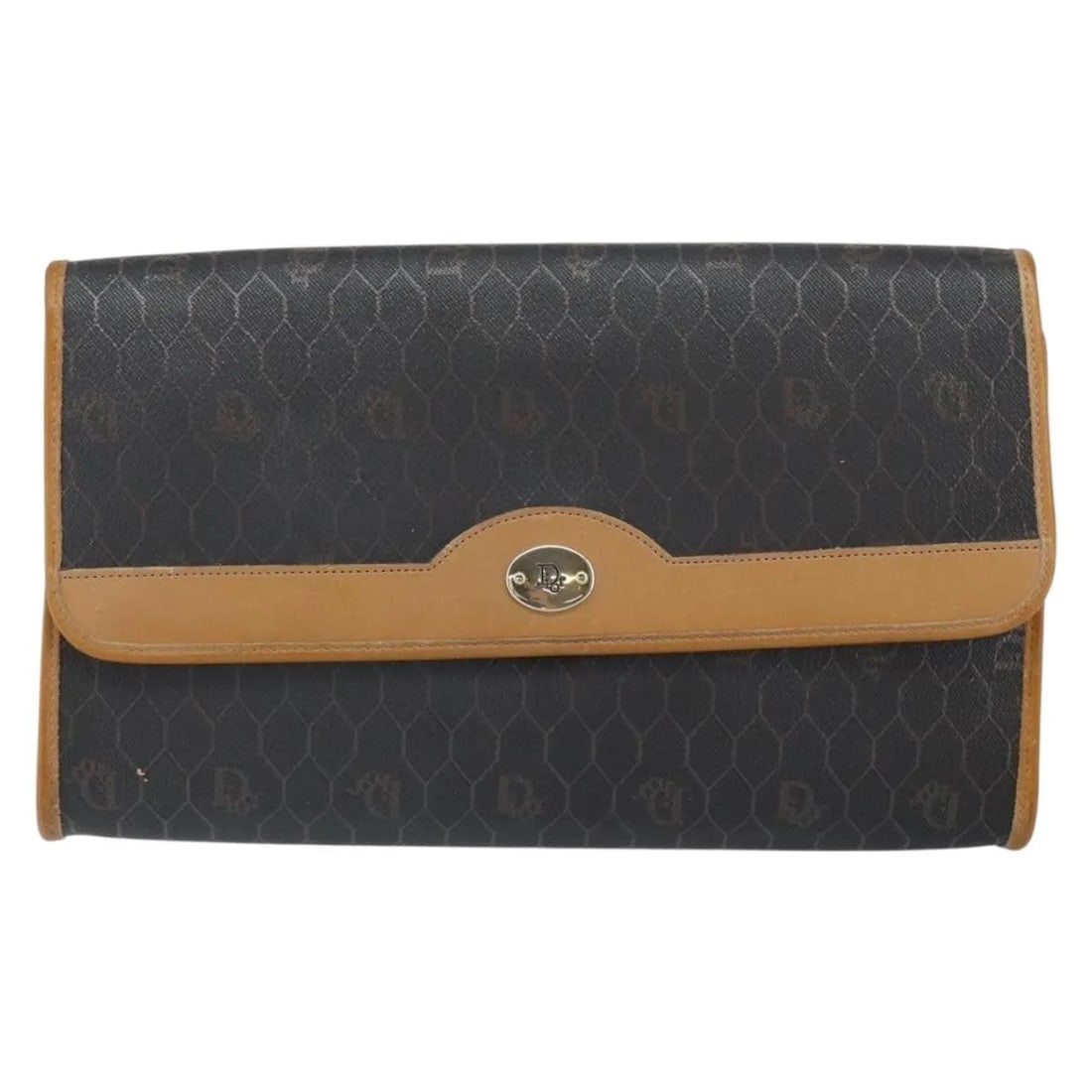 Vintage Honeycomb Chain Shoulder Bag Canvas Black by Christian Dior: Vintage Honeycomb Chain Shoulder Bag Canvas Black by Christian Dior This Christian Dior Vintage Honeycomb chain bag is crafted from black canvas and designed specifically for women. It features a dist