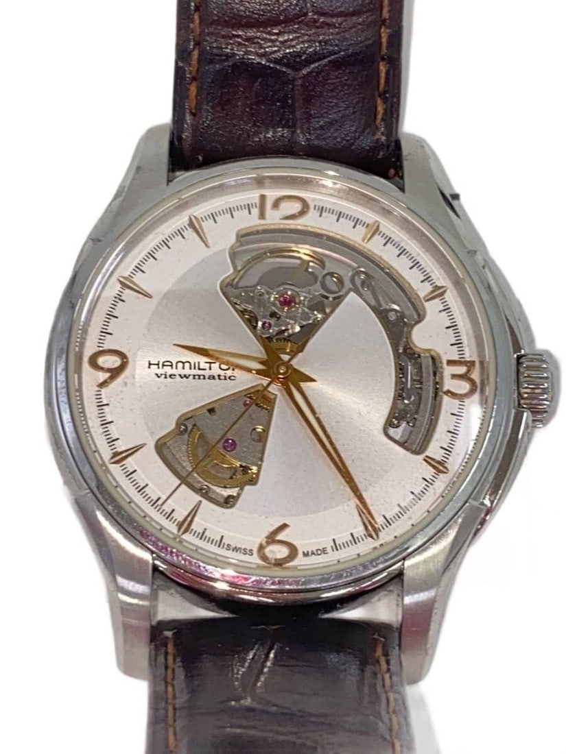 Hamilton Viewmatic Swiss Men's Wristwatch: Hamilton Viewmatic Swiss Men's Wristwatch This Hamilton Viewmatic men's wristwatch features a Swiss-made design and showcases a classic aesthetic. The watch is pre-owned with a B grade condition, disp