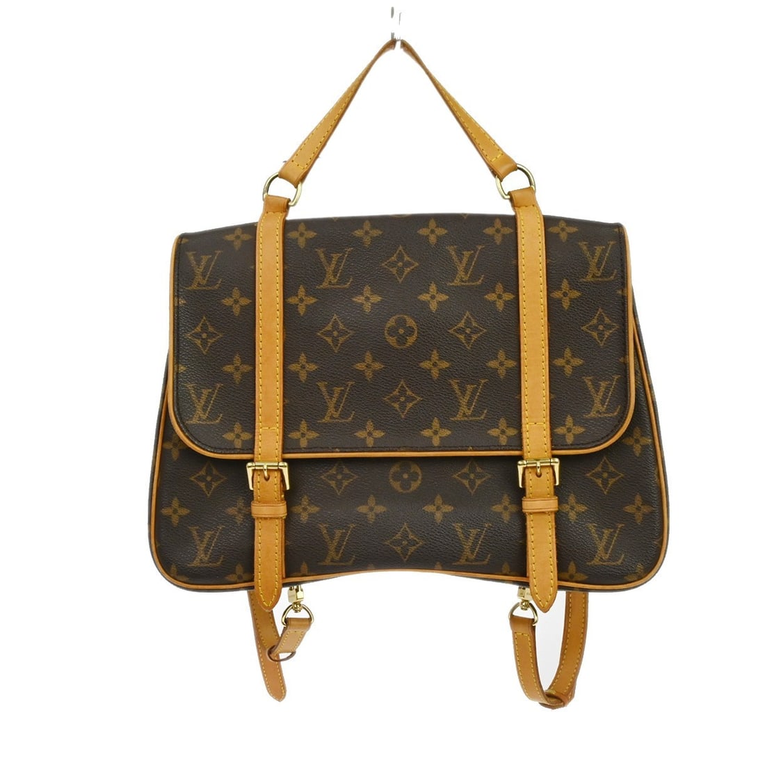 Louis Vuitton Marelle Sac A Dos Monogram Canvas Leather Backpack M51158: Louis Vuitton Marelle Sac A Dos Monogram Canvas Leather Backpack M51158 Vintage Louis Vuitton Marelle Sac A Dos 3-way backpack in brown Monogram canvas and leather. This women's medium bag features a 