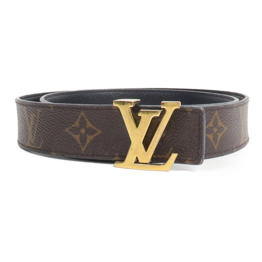 Louis Vuitton Initiales 30mm Reversible Monogram Belt M94532 Black Brown (1 of 10)