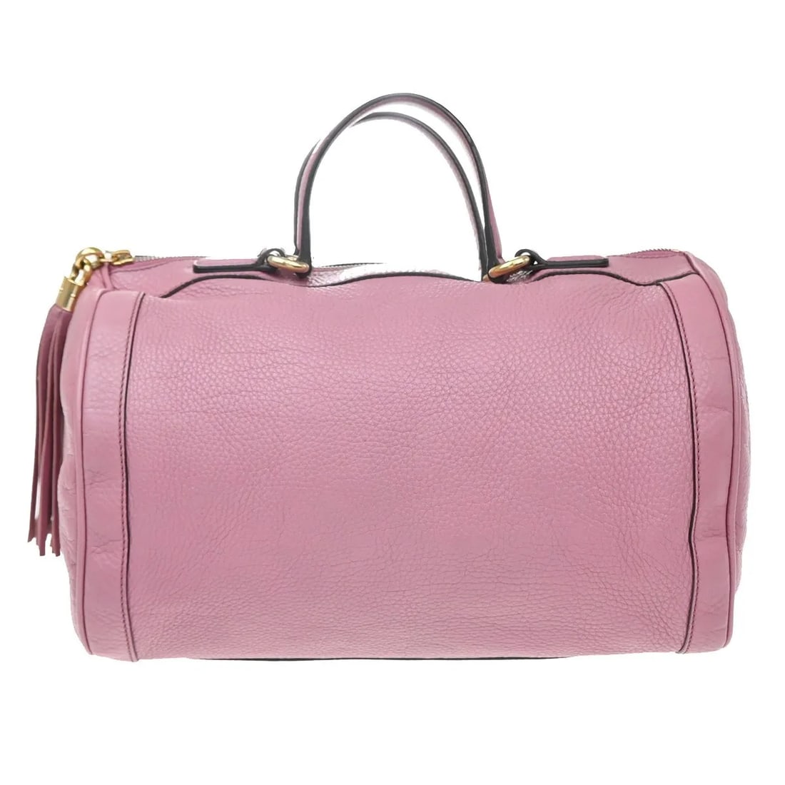 Gucci Soho Boston Pink Leather Handbag: Gucci Soho Boston Pink Leather Handbag Gucci Soho Boston handbag in pink leather. Made in Italy, this women's bag is presented in good condition with light scuffs, dirt, marks, scratching, and creasin