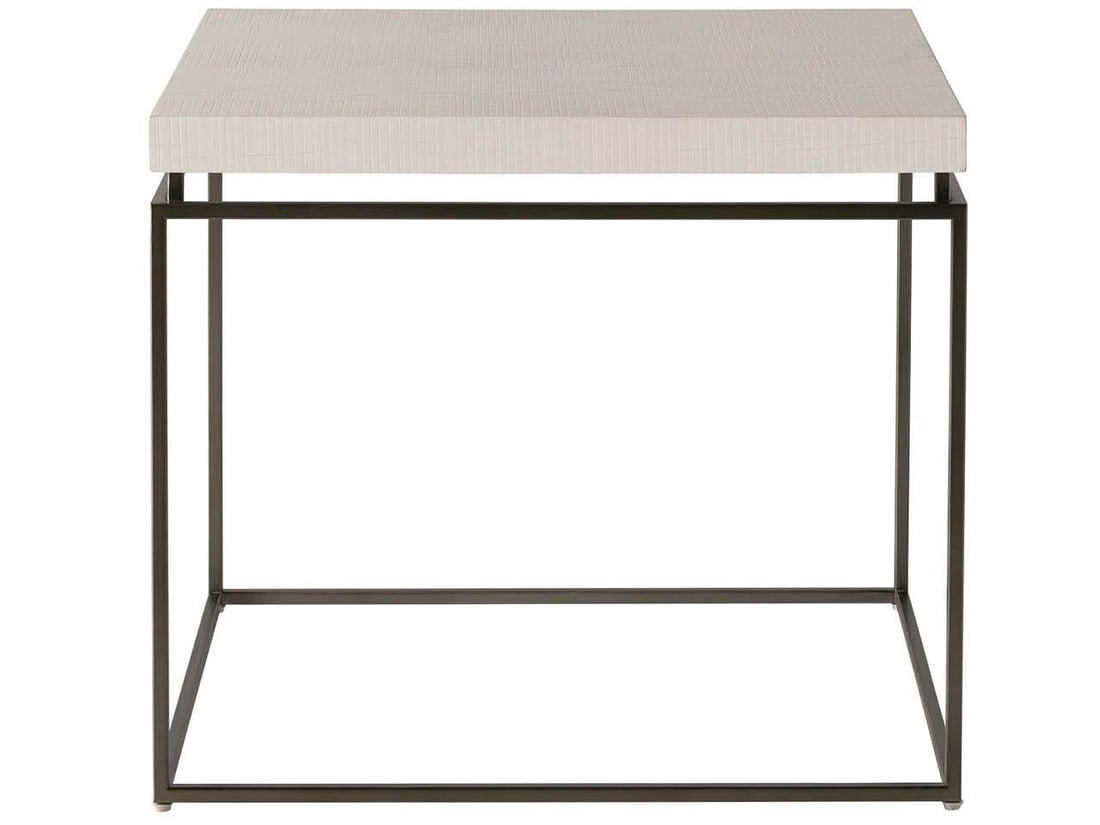 Universal Rustic Oak End Table Modern Farmhouse Style 24x28 Inches (1 of 2)