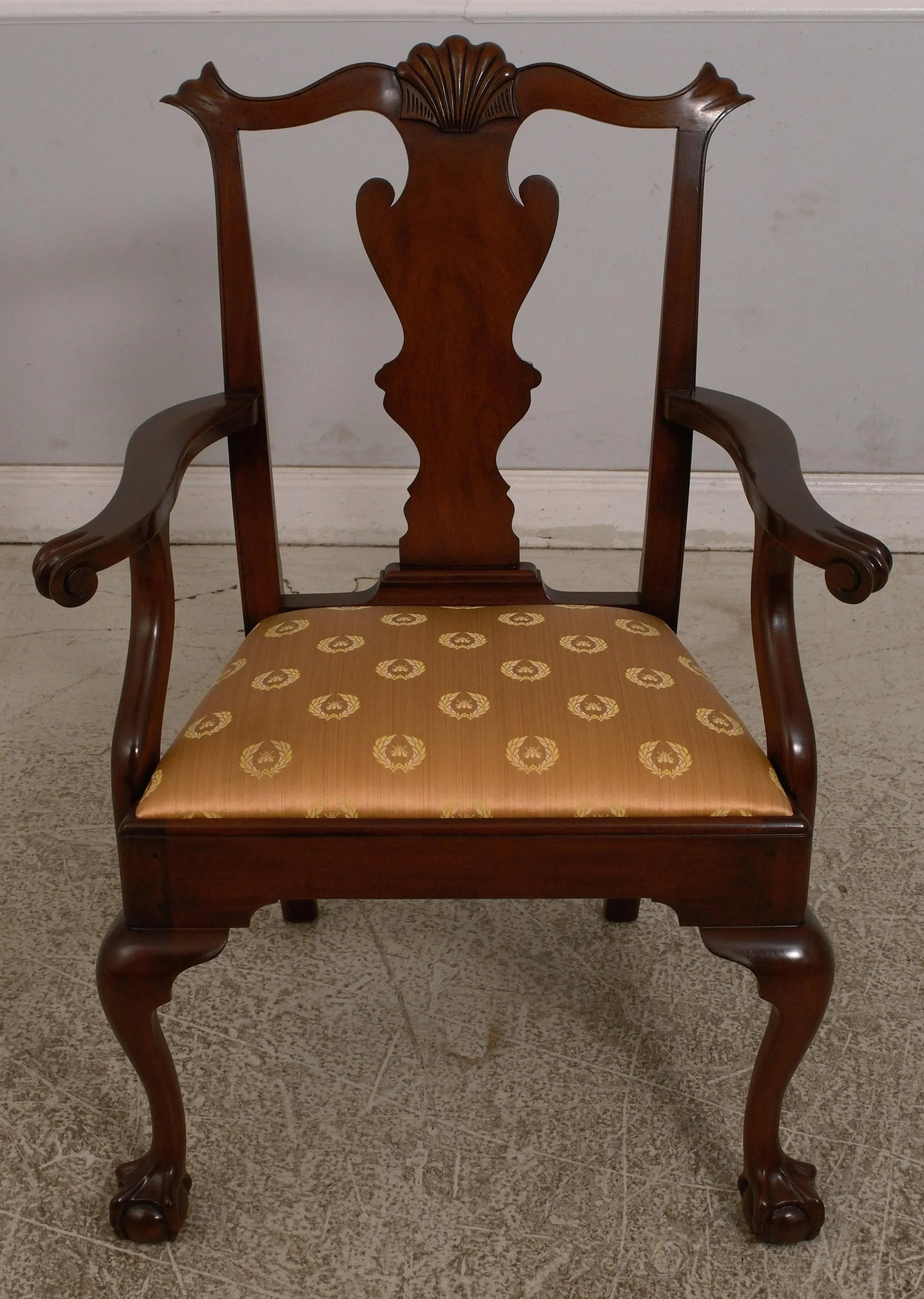 Set of 6 Henkel Harris Model 102 Chippendale Mahogany Dining Chairs - 3