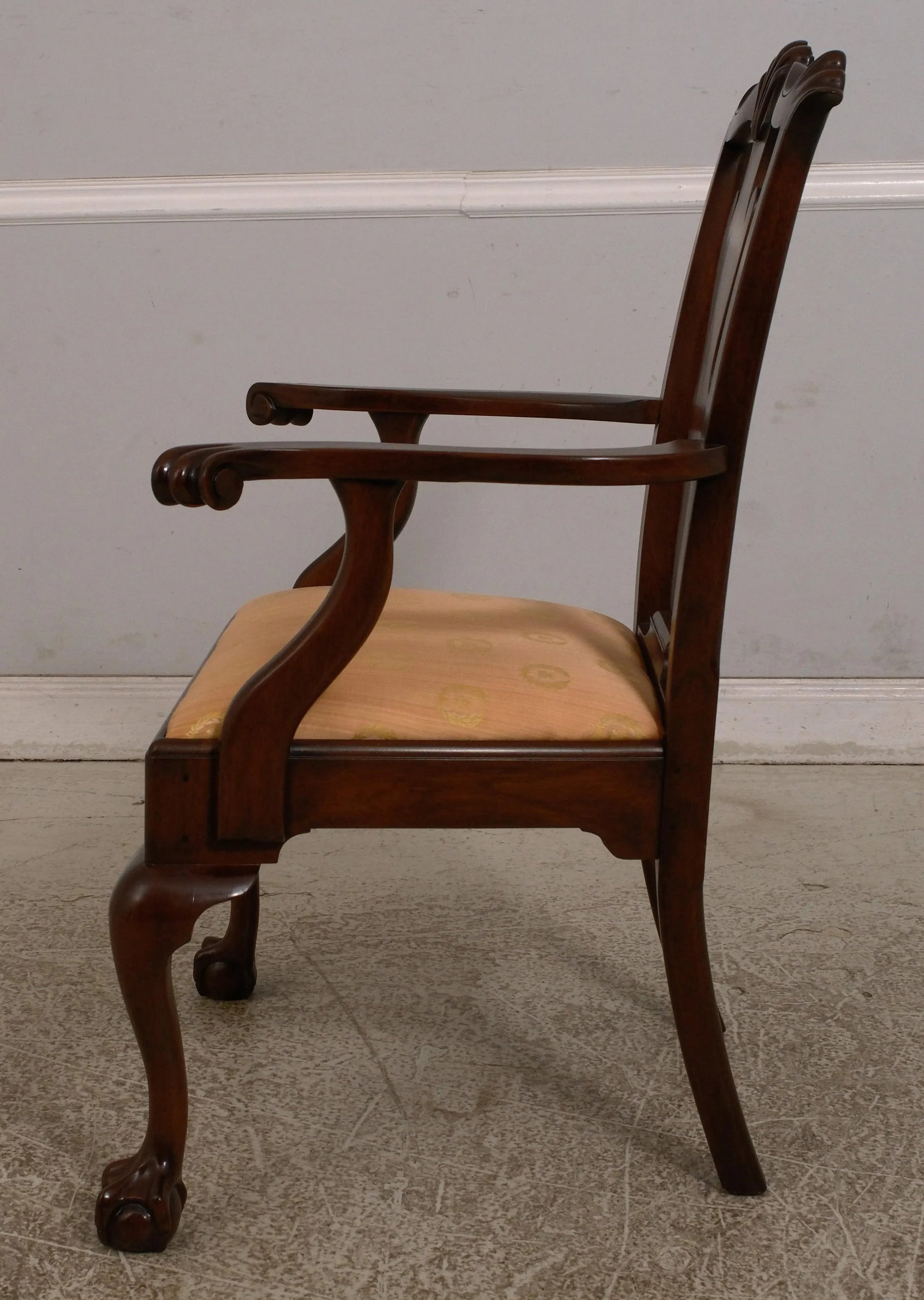 Set of 6 Henkel Harris Model 102 Chippendale Mahogany Dining Chairs - 4