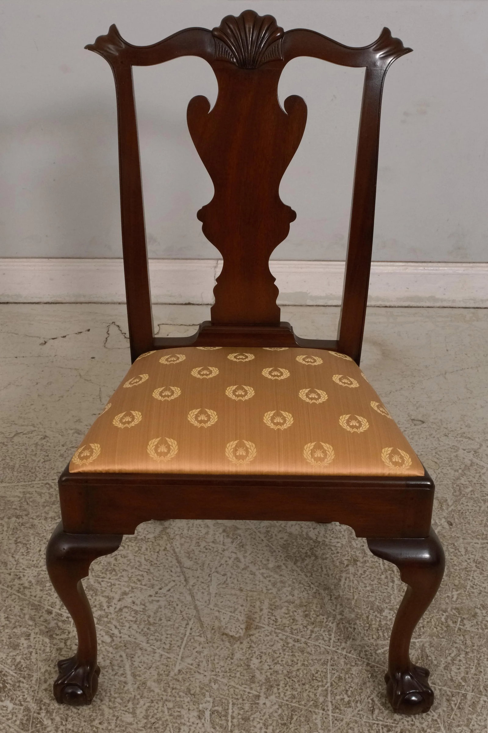 Set of 6 Henkel Harris Model 102 Chippendale Mahogany Dining Chairs - 6