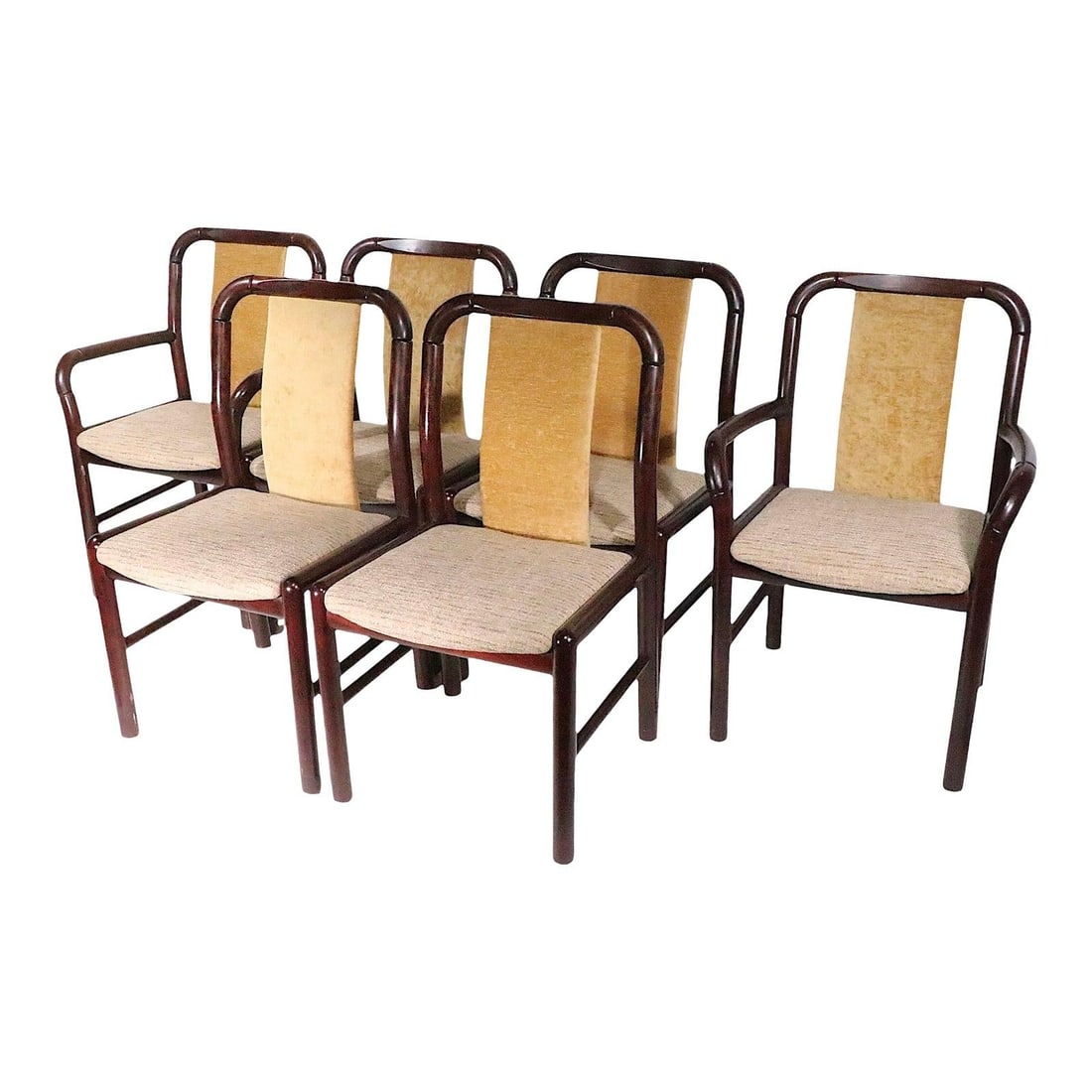 Set of Six Mid Century Modern Dining Chairs by Benny Linden for Boltinge: Set of Six Mid Century Modern Dining Chairs by Benny Linden for Boltinge This chic set of six Mid Century Modern dining chairs, designed by Harry Linden for Boltinge, showcases exquisite craftsmanship