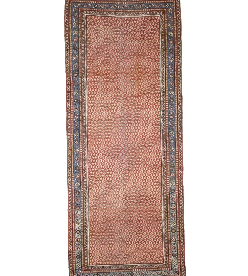 Antique Handmade Wool Oriental Rug 5'8 x 13'10 Vintage Tribal Design (1 of 17)