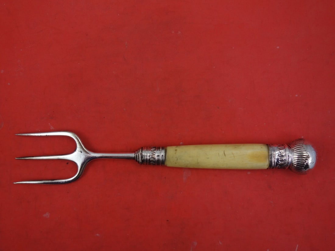 Harrison Brothers & Howson Sterling Silver Toast Fork 9 1/4 Inch 1889 (1 of 2)