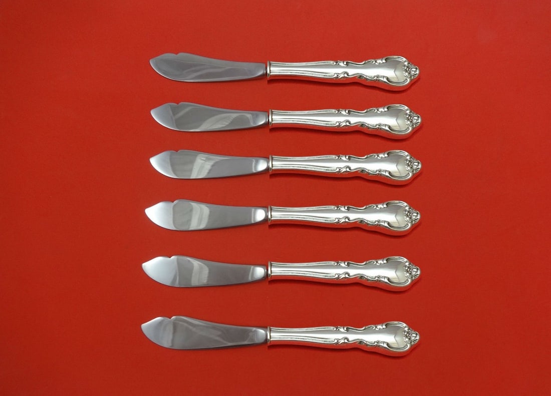 Easterling American Classic Sterling Silver Trout Knife Set 6pc 7.5in (1 of 1)