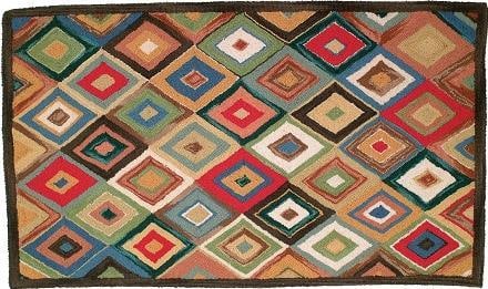 Southwestern Hand-Tufted Wool Rug 72 x 108 Inches India (1 of 1)