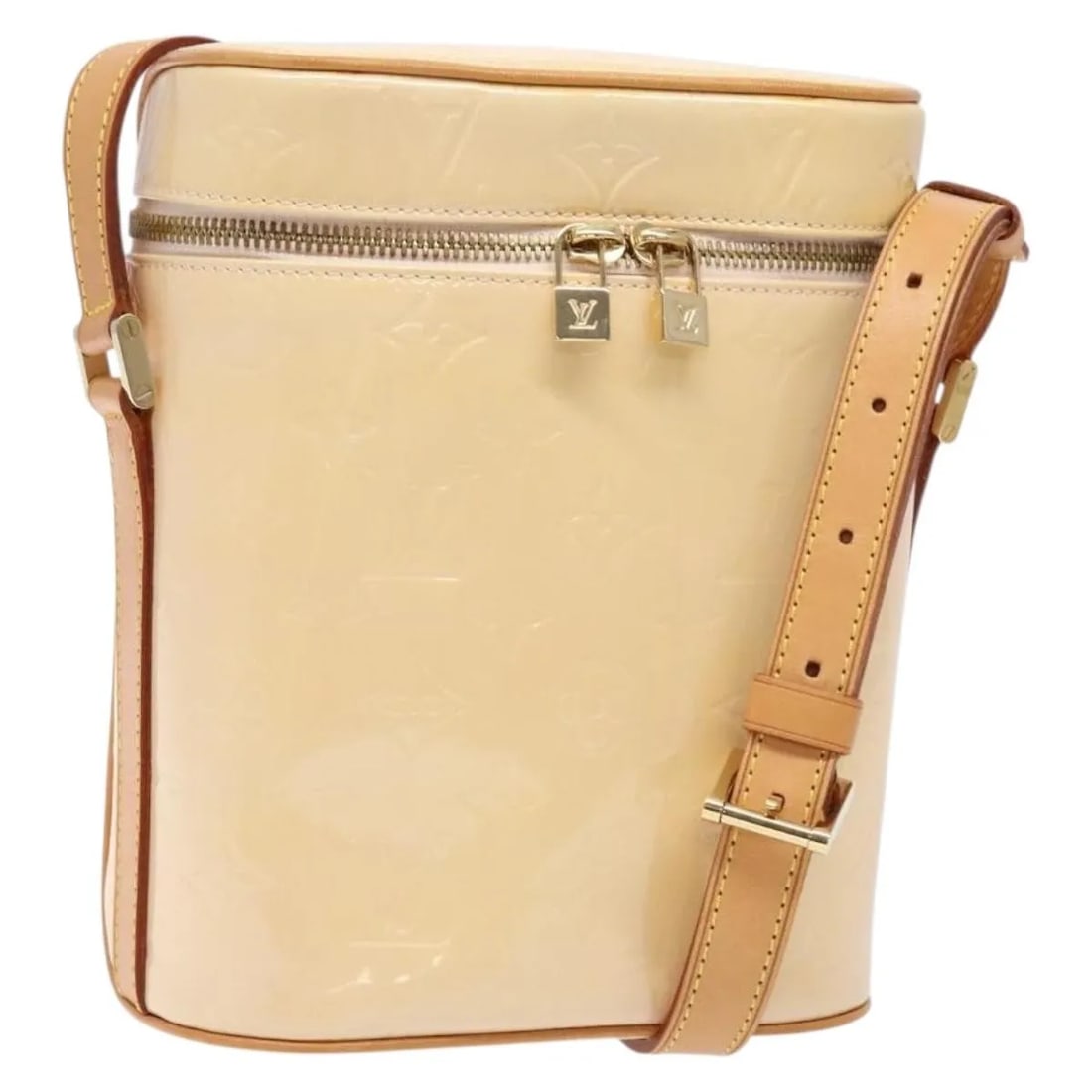 Louis Vuitton Monogram Vernis Patent Leather Sullivan Bag Beige (1 of 18)