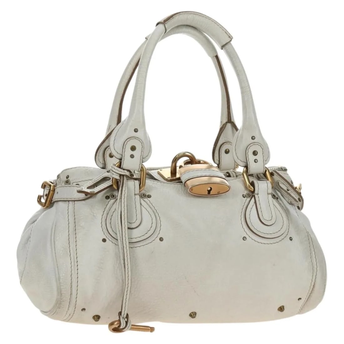 Chloe Paddington Body multicolor leather handbag: Chloe Paddington Body multicolor leather handbag Chloe Paddington Body leather bag in multicolour. This made-in-Italy piece shows visible overall wear, including loss of shape to the exterior, wear an