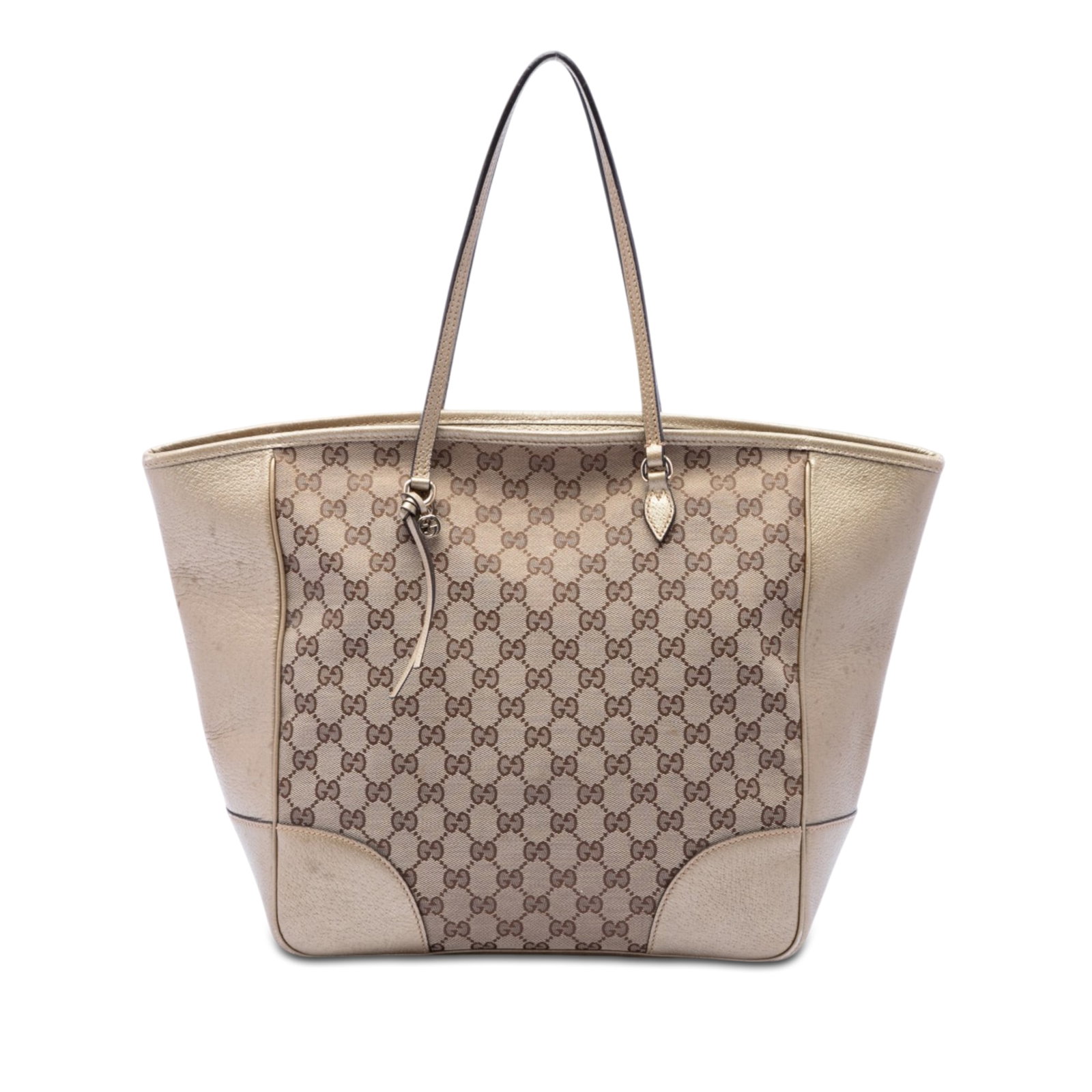 Gucci Bree Tote in GG Canvas and Leather Beige (1 of 6)
