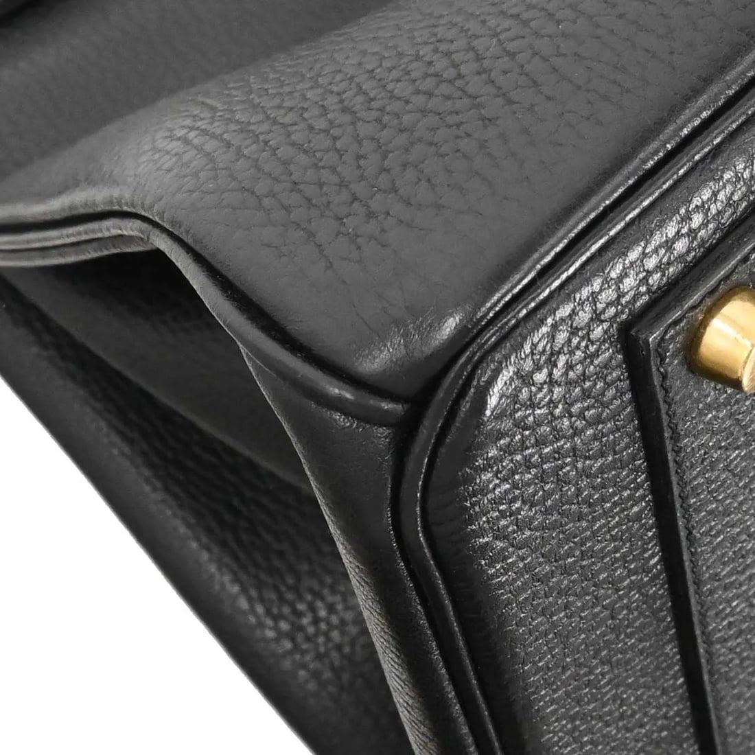 Black Ardennes Leather Birkin 40cm Tote Gold Tone Hardware by Hermes - 6