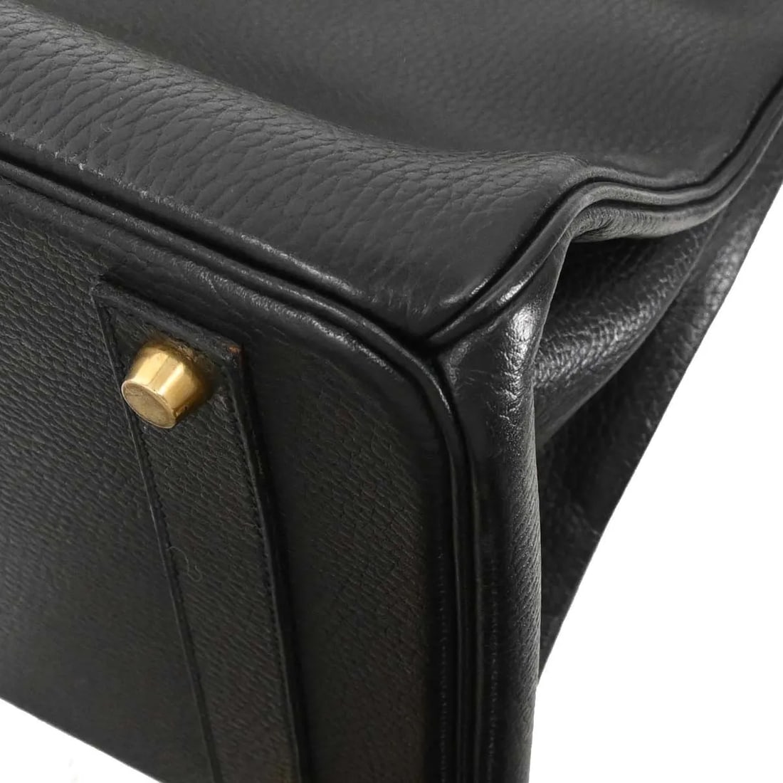 Black Ardennes Leather Birkin 40cm Tote Gold Tone Hardware by Hermes - 7