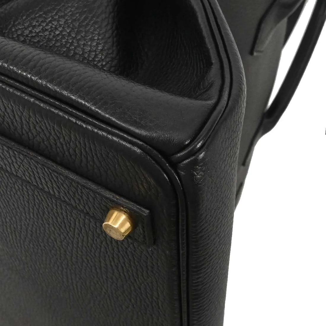 Black Ardennes Leather Birkin 40cm Tote Gold Tone Hardware by Hermes - 8