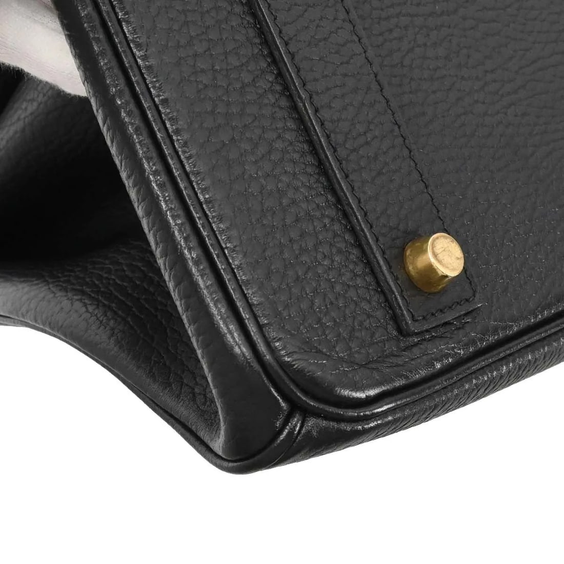Black Ardennes Leather Birkin 40cm Tote Gold Tone Hardware by Hermes - 9