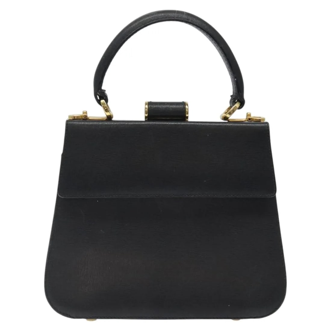 Black Leather Top Handle Bag Salvatore Ferragamo Convertible: Black Leather Top Handle Bag Salvatore Ferragamo Convertible Salvatore Ferragamo Convertible Top Handle bag in black leather. This women's handbag is made in Italy and features a structured top handle