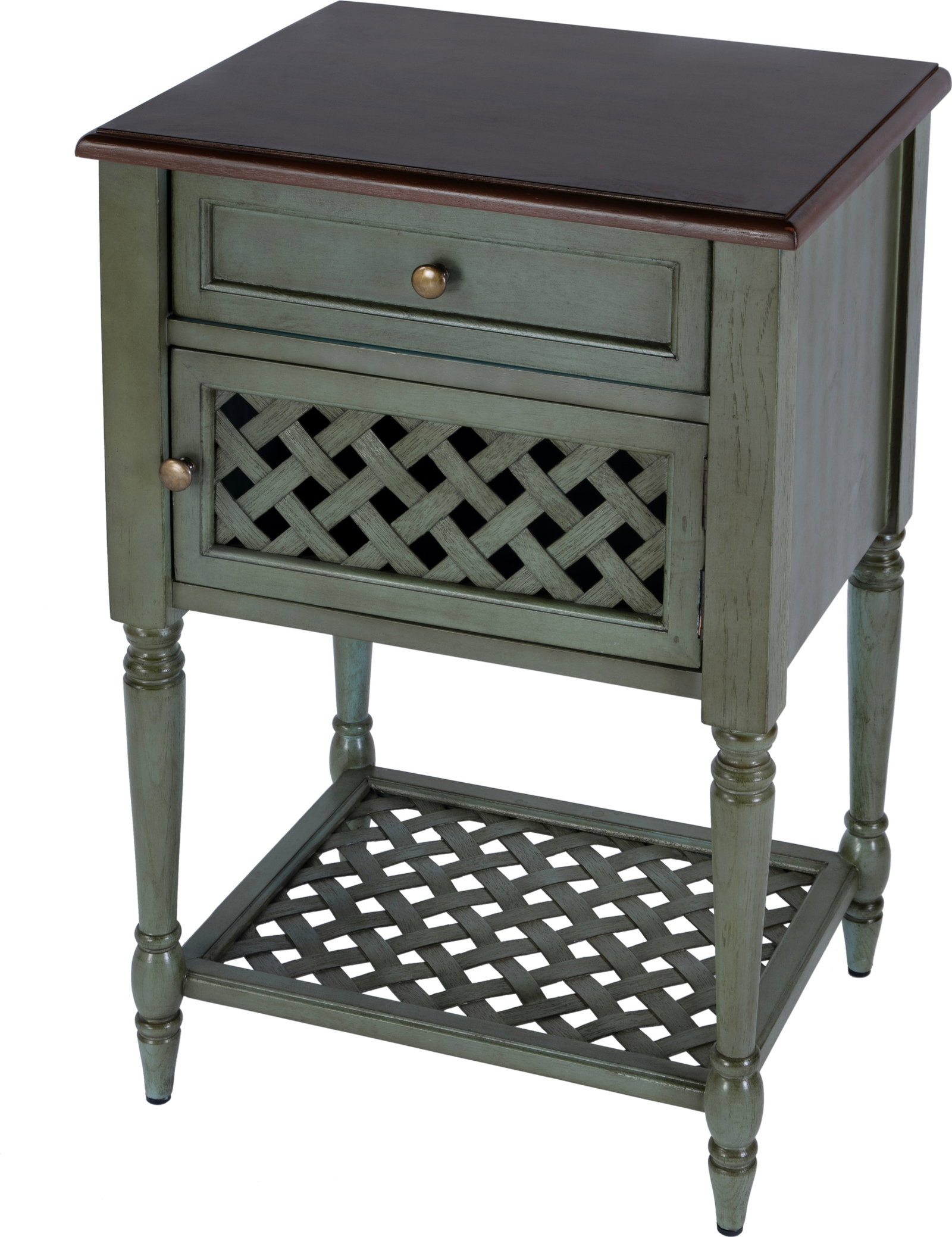 Chadway Mahogany End Table Rustic European Style by Butler: Chadway Mahogany End Table Rustic European Style by Butler This vintage-style Chadway end table is crafted from mahogany and mahogany veneer, featuring a rustic European design that adds charm to any 