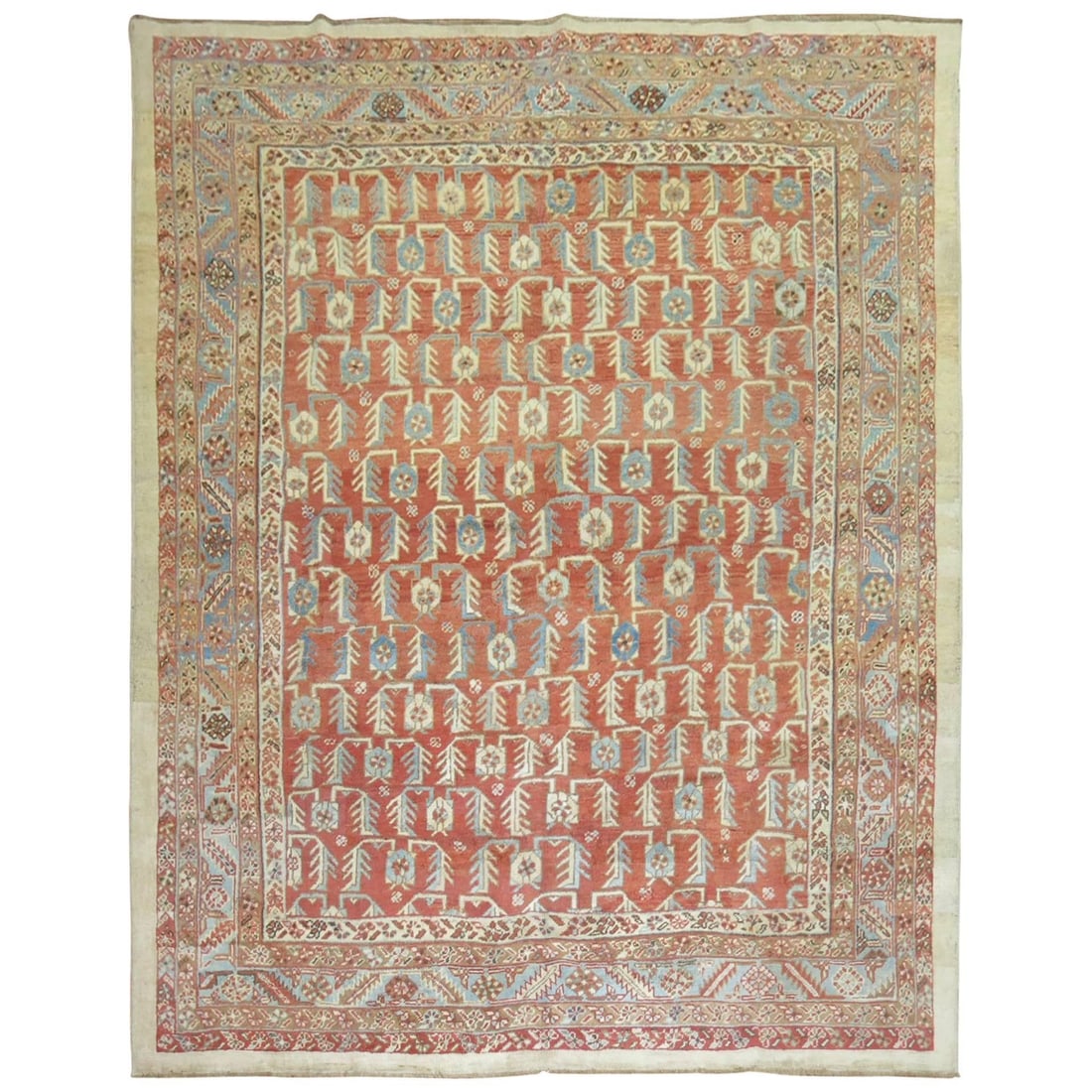 Antique Bakshaish Tribal Wool Rug 7'9'' x 9'8'' Late 19th Century (1 of 10)