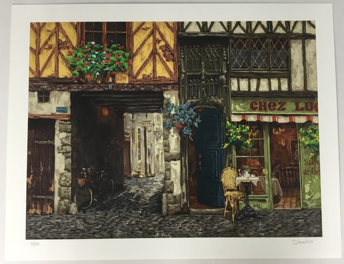 Victor Shvaiko Chez Salon Limited Edition Signed Serigraph Print (1 of 4)