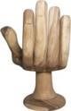 Noir Teak Buddha Chair Asian Antique Style Clear Coat Finish (1 of 8)