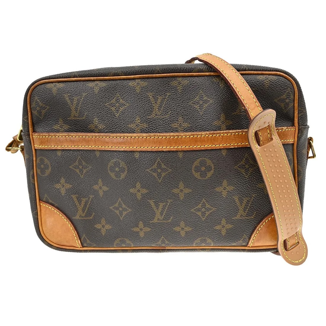 Louis Vuitton Trocadero shoulder bag in brown monogram canvas: Louis Vuitton Trocadero shoulder bag in brown monogram canvas Louis Vuitton Trocadero in brown monogram canvas. This unisex bag is presented in fair condition with visible wear, including scuffs, scra