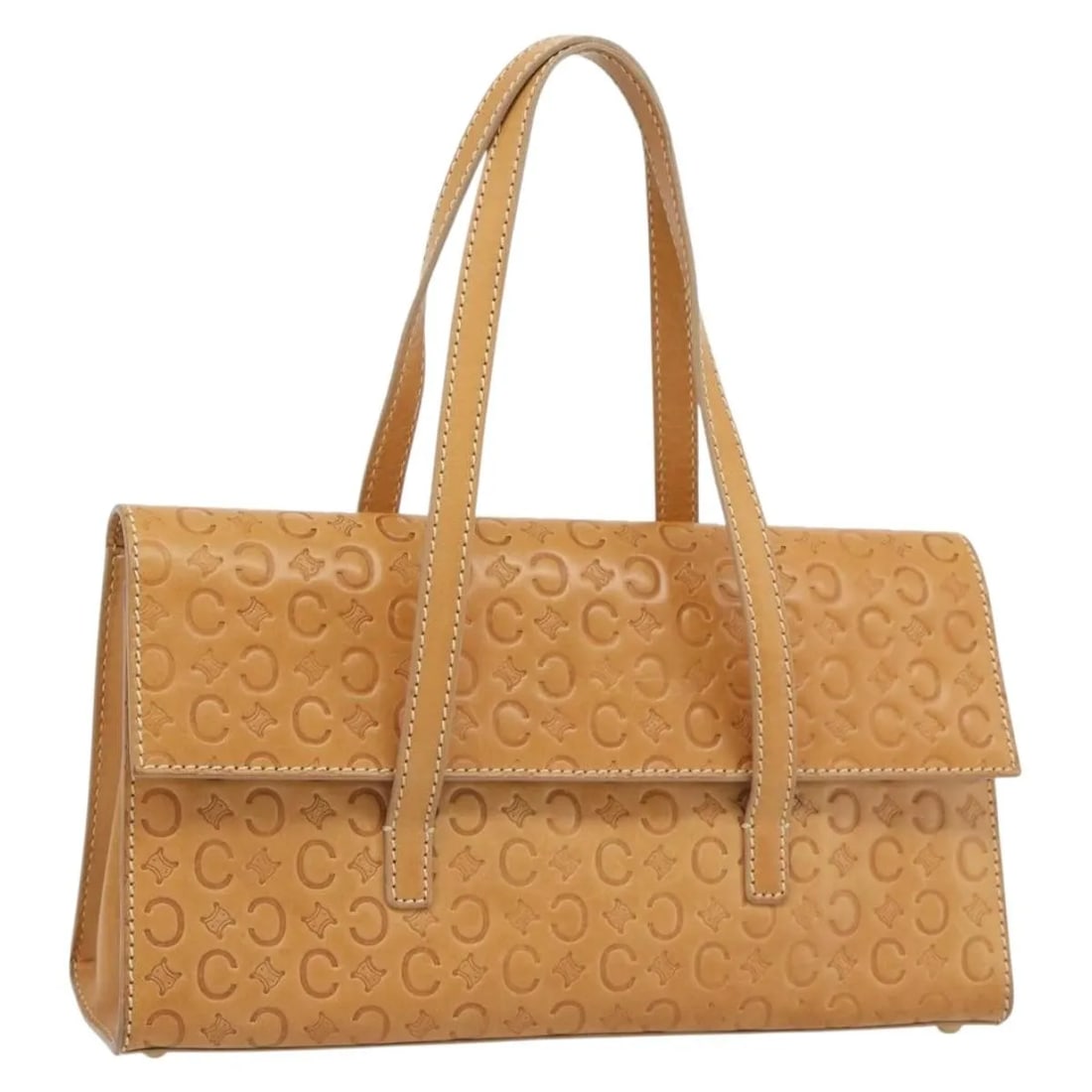 Celine C Macadam beige canvas handbag made in Italy: Celine C Macadam beige canvas handbag made in Italy This Celine C Macadam Handbag features a beige canvas exterior and is designed for women. The bag is crafted in Italy and showcases the iconic C Mac