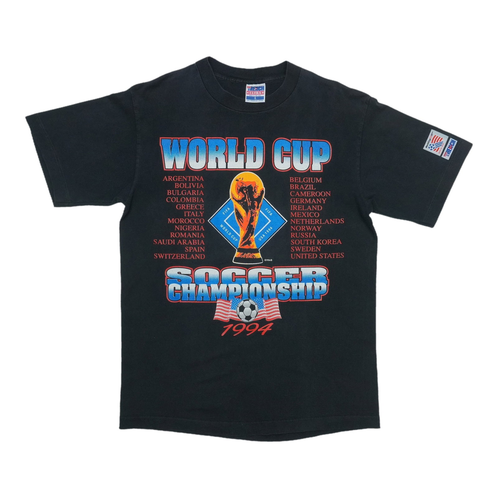 Vintage 1994 World Cup black cotton shirt large (1 of 5)