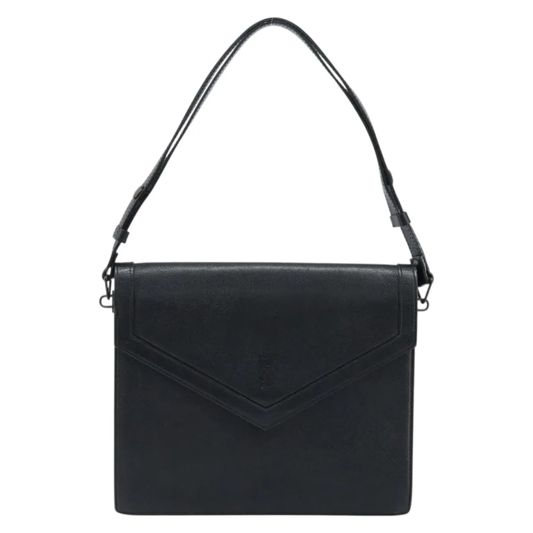 Saint Laurent Vintage black leather handbag made in France: Saint Laurent Vintage black leather handbag made in France This Saint Laurent vintage handbag is crafted from black leather and designed for women. Made in France, it features a classic silhouette wit