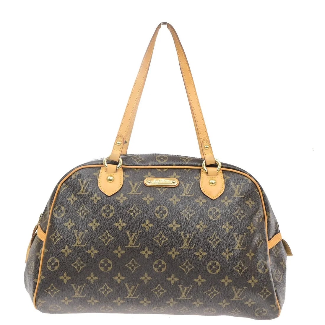 Louis Vuitton Montorgueil Brown Canvas Shoulder Bag: Louis Vuitton Montorgueil Brown Canvas Shoulder Bag Louis Vuitton Montorgueil handbag in brown monogram canvas. This women's bag is made in France and is presented in good condition, with light scuffi