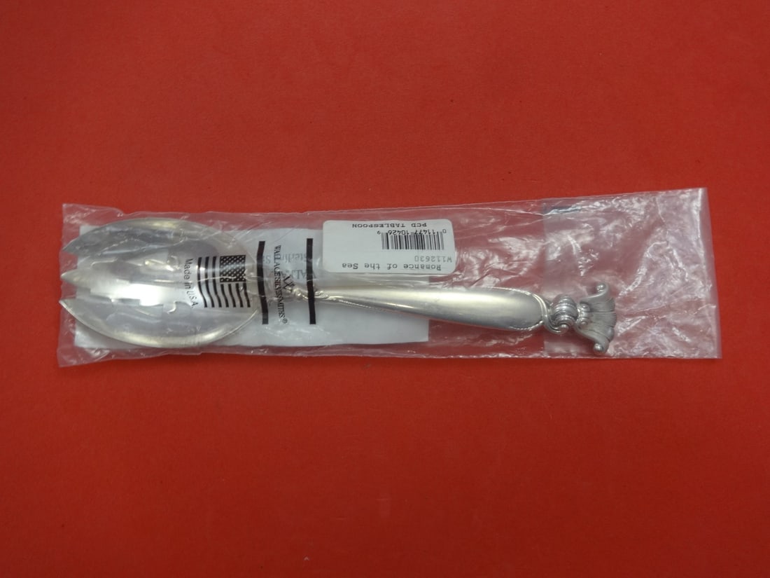 Wallace Sterling Silver Romance of the Sea Slotted Spoon 8.5" New (1 of 1)