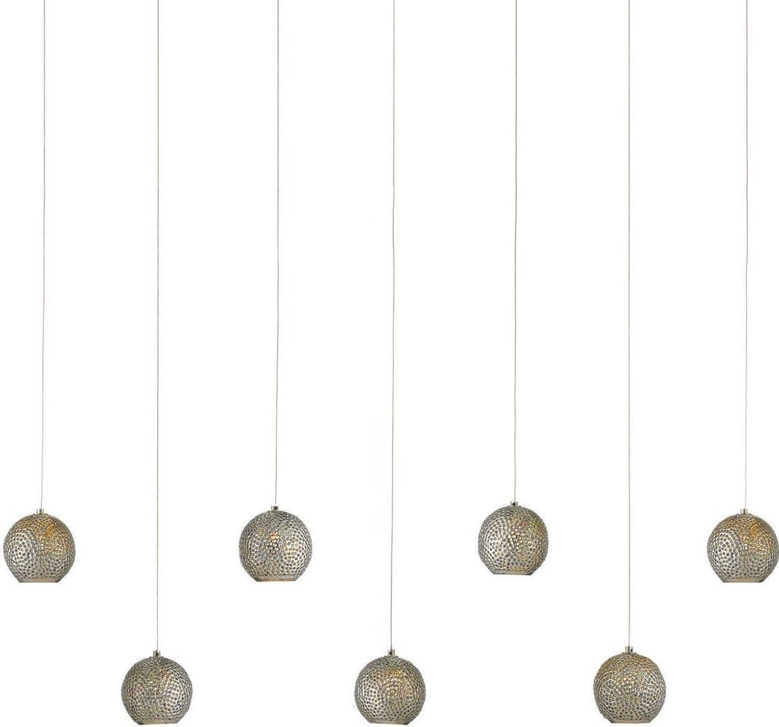 Currey Modern Farmhouse 7-Light Pendant Adjustable Lighting: Currey Modern Farmhouse 7-Light Pendant Adjustable Lighting Illuminate your space with this stunning Modern Farmhouse 7-Light Pendant by Currey. This eye-catching fixture blends stylish design with fu
