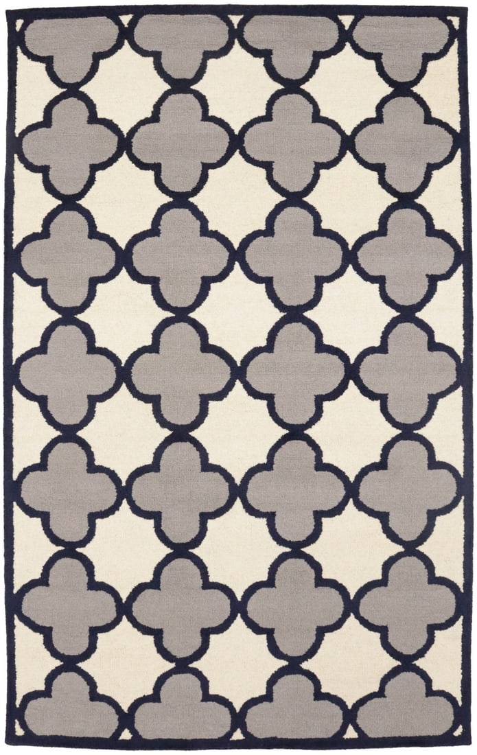 Hand-Tufted Wool Multicolored Trellis Area Rug 5x8 ft Modern Design: Hand-Tufted Wool Multicolored Trellis Area Rug 5x8 ft Modern Design Enhance your living space with this stunning Hand-Tufted Multicolored Trellis Rug, perfect for modern decor. Measuring 5'0" x 8'0", 