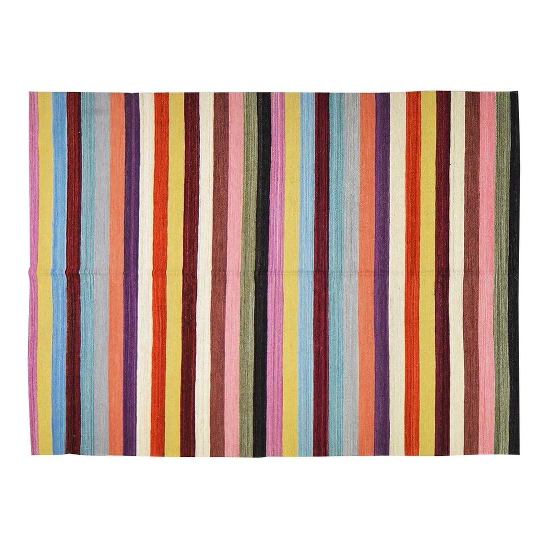 Modern Afghan Wool Kilim Flatweave Area Rug 5'9 x 8' Copper: Modern Afghan Wool Kilim Flatweave Area Rug 5'9 x 8' Copper This Afghan modern flatweave kilim rug is crafted from wool using traditional techniques, offering a blend of classic artistry and contempor