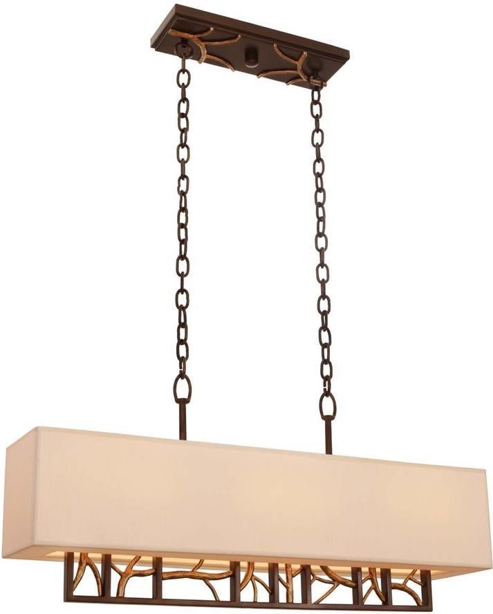 Kalco Hudson Bronze Pendant Light Rustic Island Fixture 32 Inch (1 of 1)