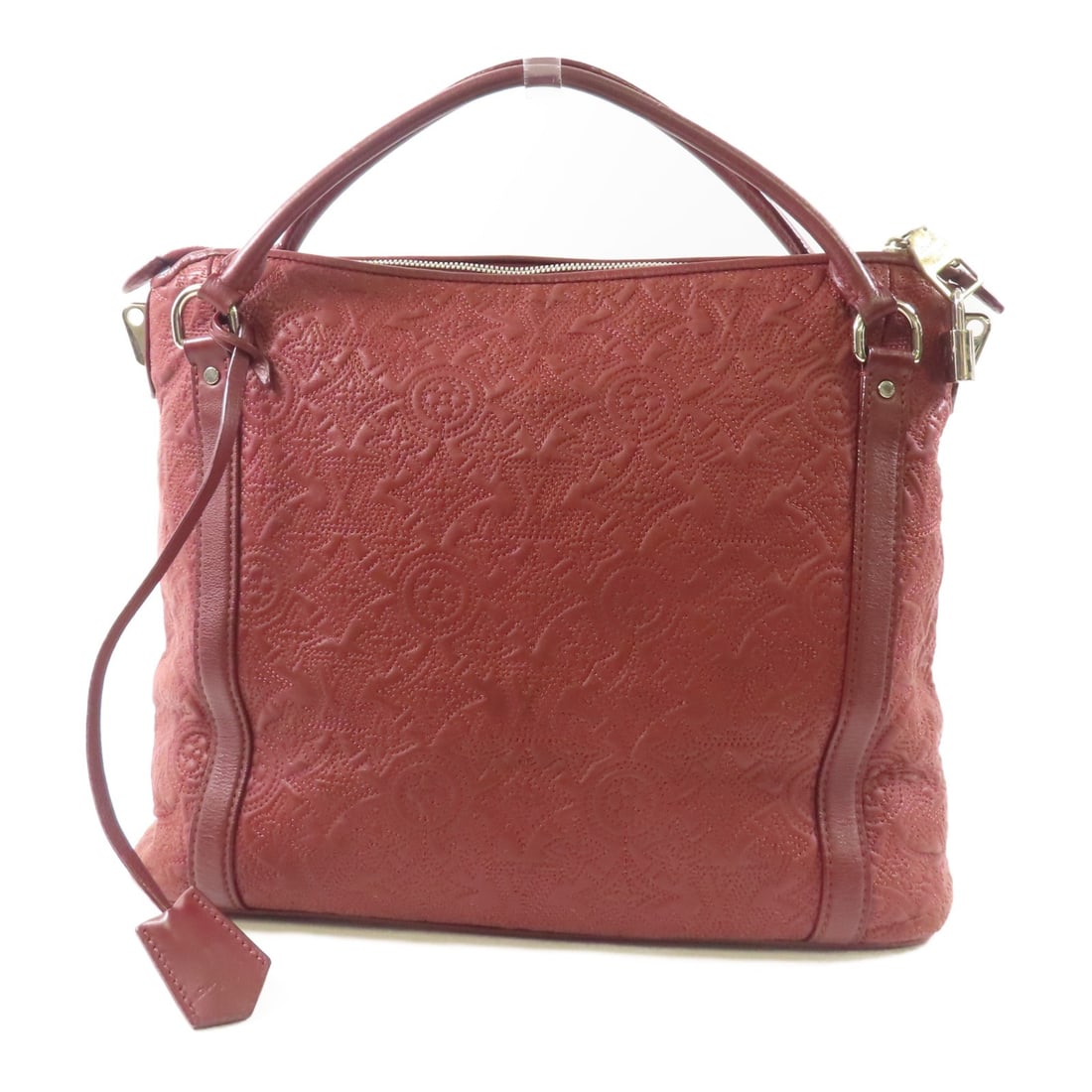 Louis Vuitton Ixia PM Monogram Antheia Red Leather Handbag: Louis Vuitton Ixia PM Monogram Antheia Red Leather Handbag Louis Vuitton Ixia PM handbag in red Monogram Antheia leather. This women's handbag is made in France and shows reasonable wear and tear cons