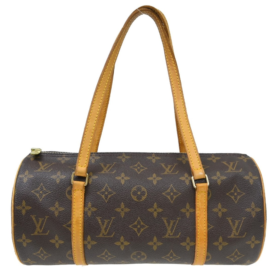 Louis Vuitton Papillon 30 Monogram Canvas Zip Handbag M51385: Louis Vuitton Papillon 30 Monogram Canvas Zip Handbag M51385 Vintage Louis Vuitton Papillon 30 handbag in brown Monogram canvas with leather double handles and a zip closure. This women's handbag show
