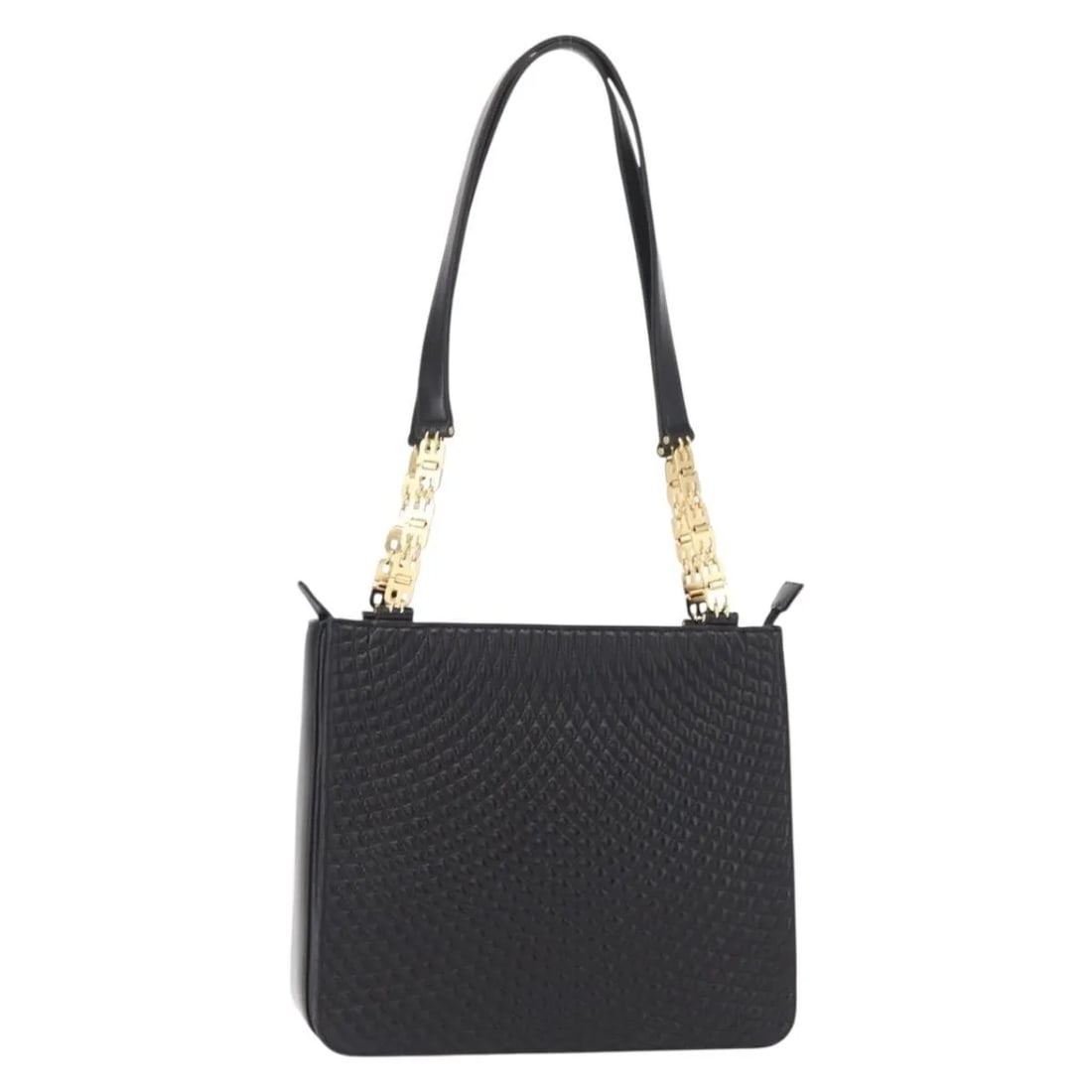 Bally Vintage Shoulder Bag in Black Quilted Leather: Bally Vintage Shoulder Bag in Black Quilted Leather This Bally vintage shoulder bag is crafted from quilted black leather and designed for women. It features a classic shoulder strap and metal fitting