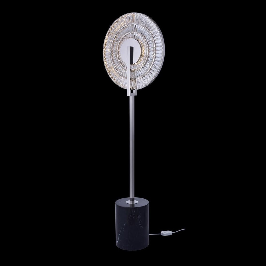 Kalco Cerchio Polished Chrome Floor Lamp 75H LED Dimmable (1 of 1)