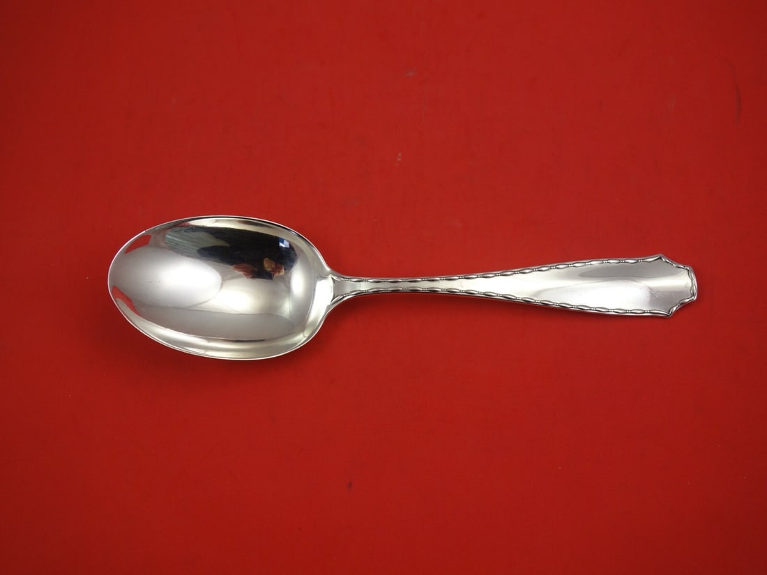 Tiffany & Co Marquise Sterling Silver Serving Spoon 9 Inch: Tiffany & Co Marquise Sterling Silver Serving Spoon 9 Inch This exquisite Marquise serving spoon by Tiffany & Co. is a stunning example of heirloom sterling silverware. Crafted between 1900 and 1940, 