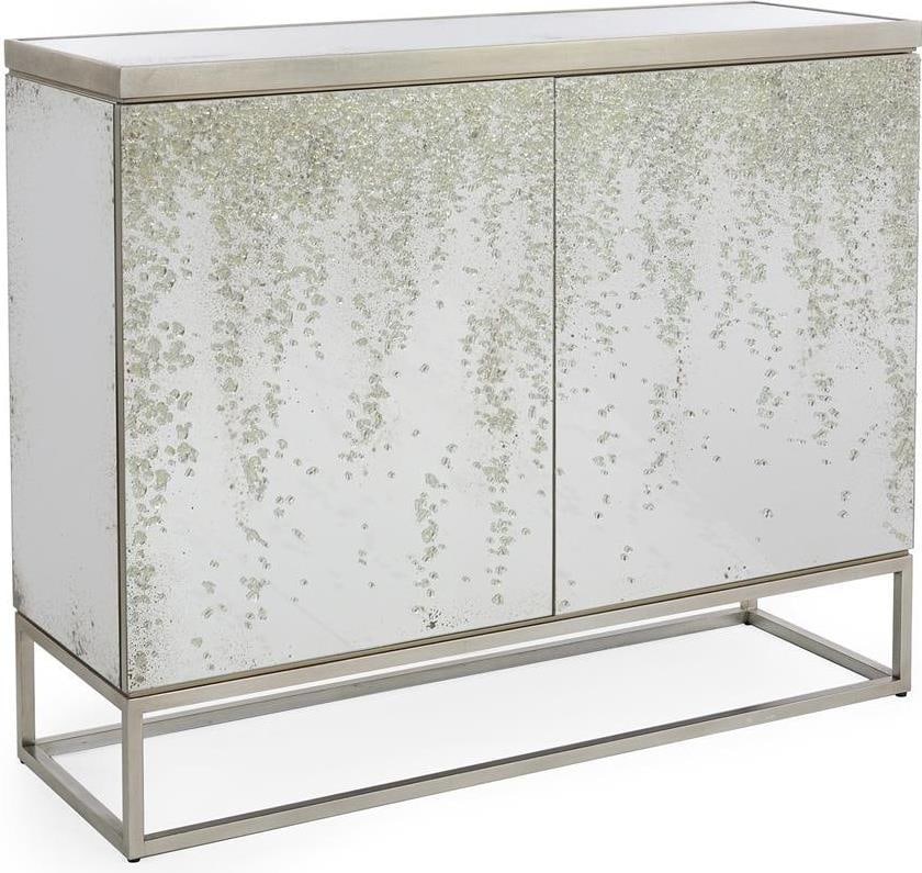 John-Richard Transitional Wood Cabinet with Glass Accents (1 of 1)