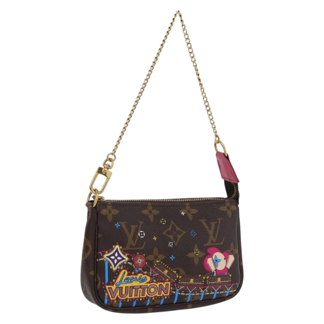 Louis Vuitton Vivienne Monogram Canvas Mini Pouch M69752 with Box and Dust Bag: Louis Vuitton Vivienne Monogram Canvas Mini Pouch M69752 with Box and Dust Bag This Louis Vuitton Monogram Vivienne Mini Pochette Accessoires pouch features the signature monogram canvas exterior, off