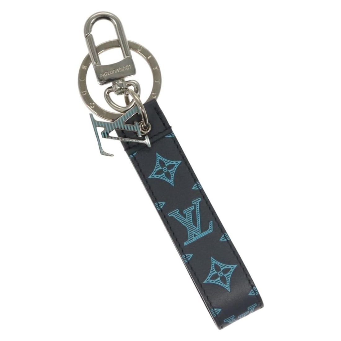 Louis Vuitton Monogram Shadow Navy Canvas Key Holder M82532 (1 of 6)