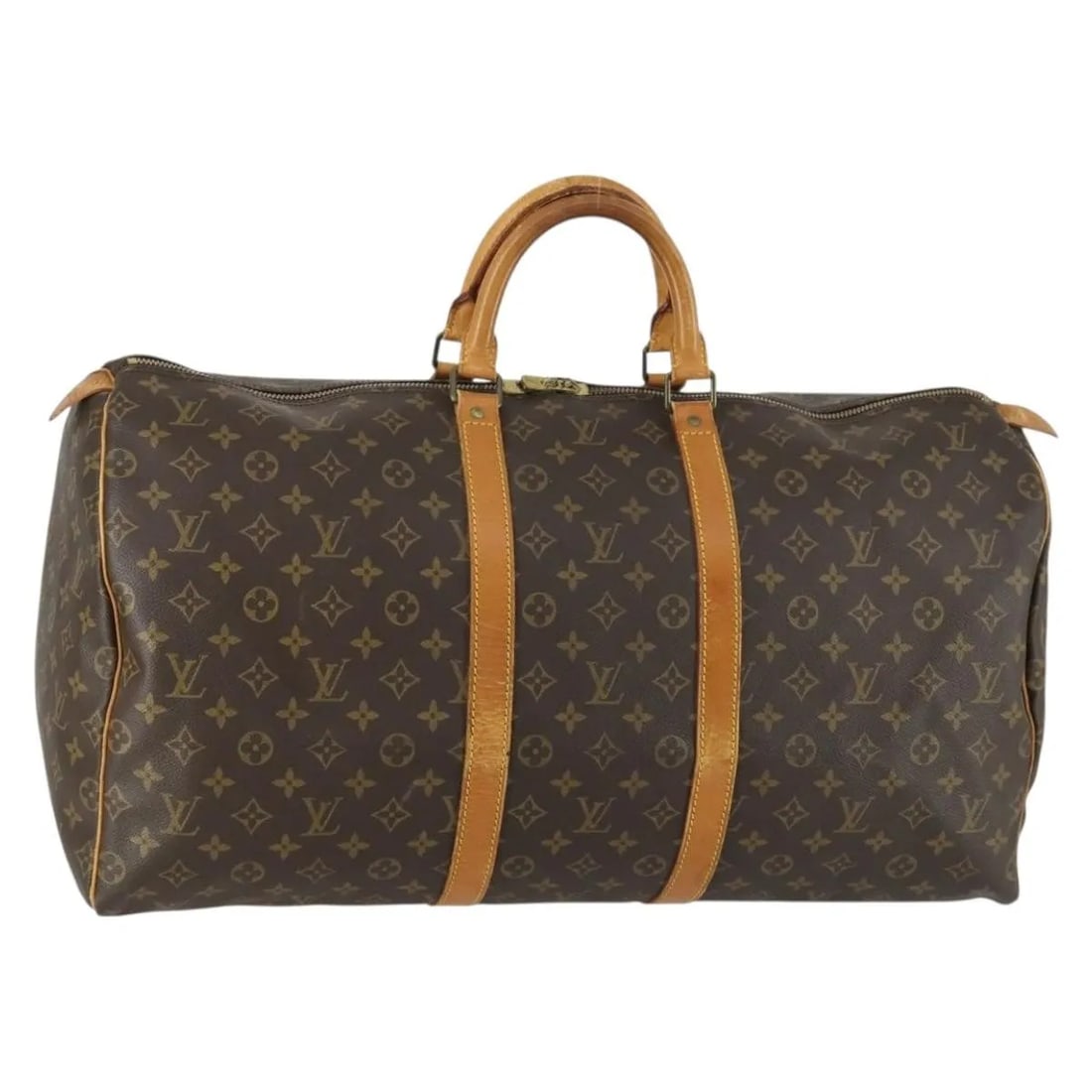 Louis Vuitton Monogram Canvas Keepall Brown Travel Bag 55cm (1 of 18)