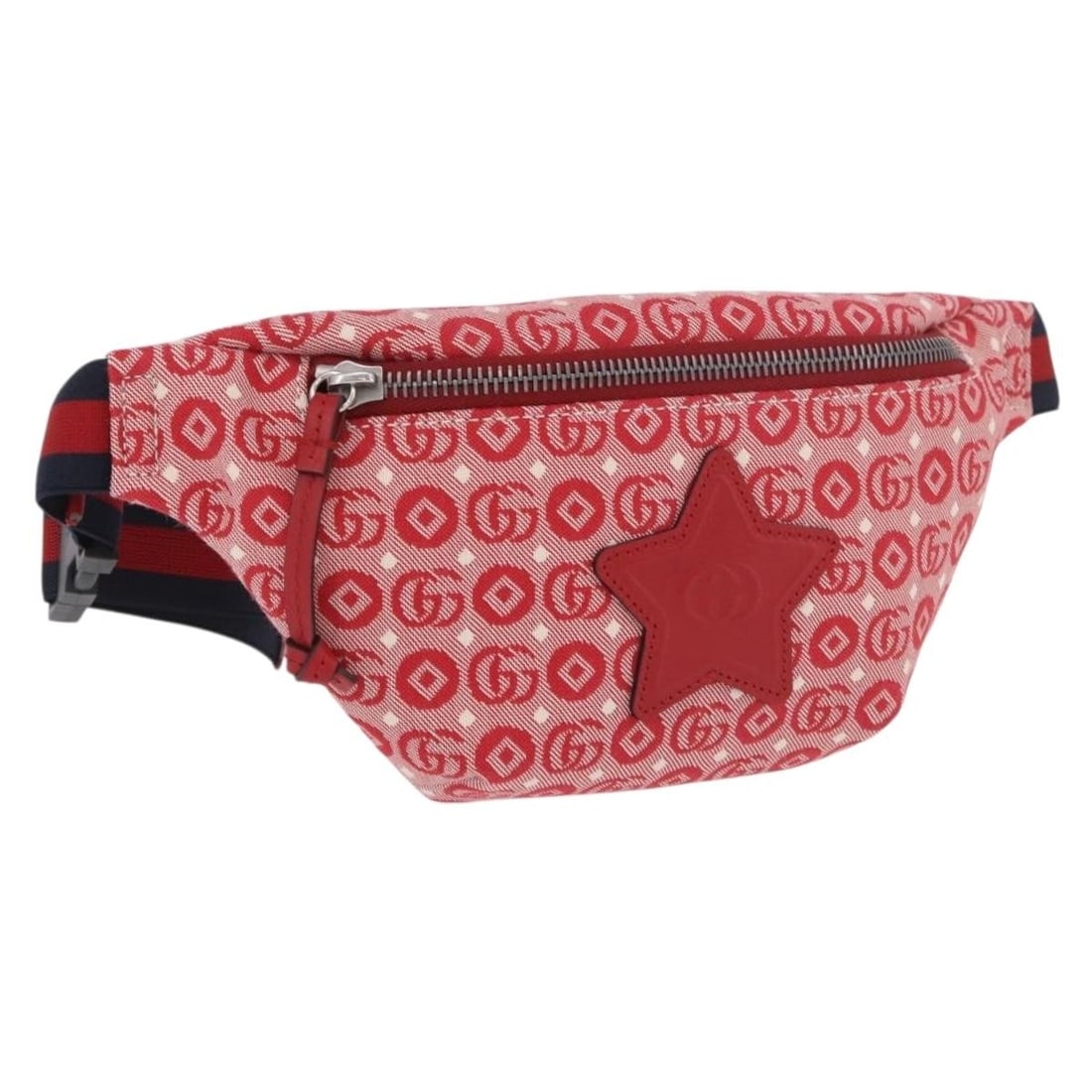 GUCCI 502095 Sherry Line Canvas Waist Bag Navy Red: GUCCI 502095 Sherry Line Canvas Waist Bag Navy Red Gucci children's Sherry Line waist bag in navy and red canvas. This waist bag is made in Italy and includes a dust bag. It is in pristine condition, 