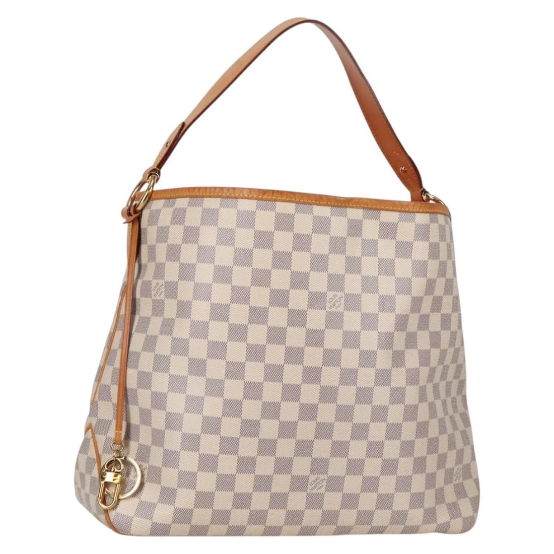 LOUIS VUITTON Damier Azur Delightful MM Shoulder Bag N41448 Auth France: LOUIS VUITTON Damier Azur Delightful MM Shoulder Bag N41448 Auth France This authentic Louis Vuitton Damier Azur Delightful MM Shoulder Bag is a stylish and functional accessory, perfect for everyday 