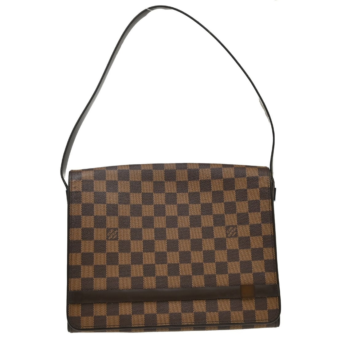 Louis Vuitton Tribeca Carre Damier Canvas Shoulder Bag N51161: Louis Vuitton Tribeca Carre Damier Canvas Shoulder Bag N51161 Louis Vuitton Tribeca Carre shoulder bag in Damier canvas and leather with a brown Ebene check pattern. This women's medium shoulder bag f